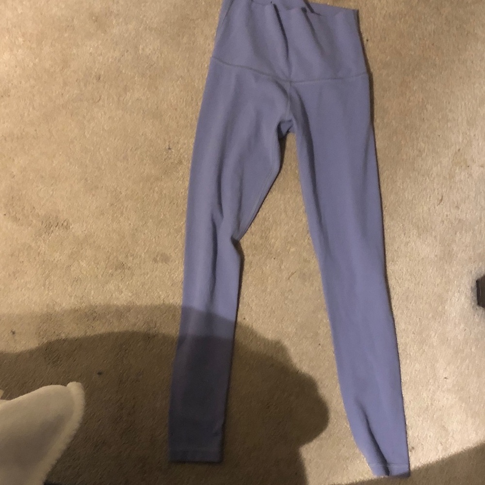 High-Waisted Blue Leggings